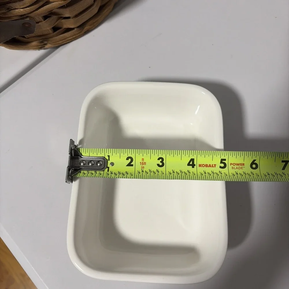 French Bull Rainbow Geometrical Ceramic Rectangular 3 Bowl Set